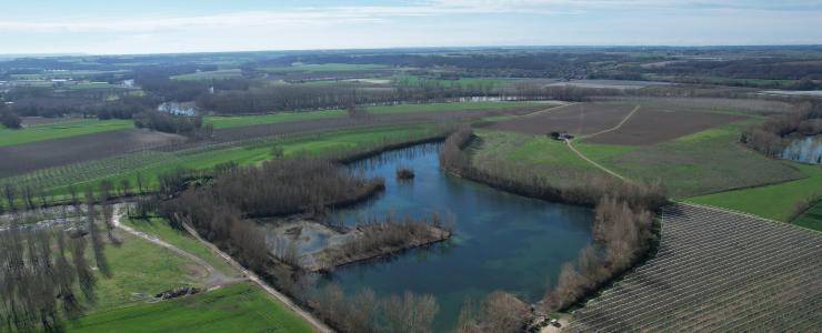 Ancienne gravière de 12 ha proche de Toulouse